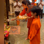 Raj Kundra not seen in Shilpa Shetty's Navratri puja